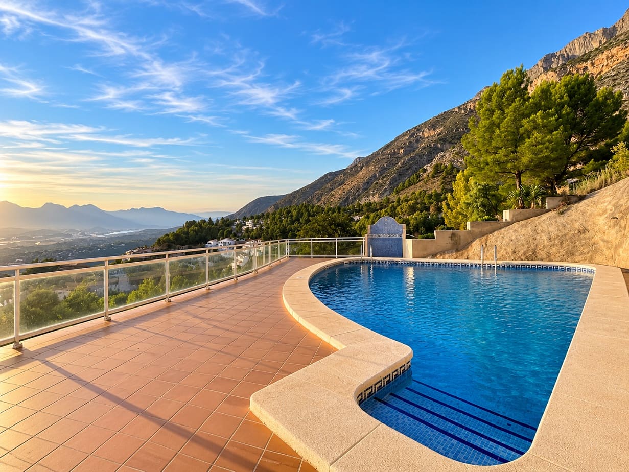 5 bedroom Semi-detached Villa for sale in Altea with pool garage - € 595,000 (Ref: 8047031)