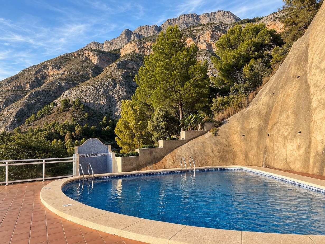 5 bedroom Semi-detached Villa for sale in Altea with pool garage - € 595,000 (Ref: 8047031)