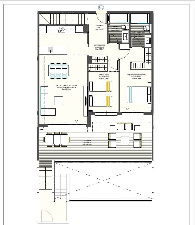 2 bedroom Apartment for sale in Finestrat with pool garage - € 249,000 (Ref: 8993582)
