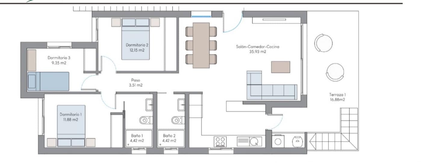 Apartamento de 2 habitaciones en Finestrat en venta con piscina garaje - 389.900 € (Ref: 9185033)