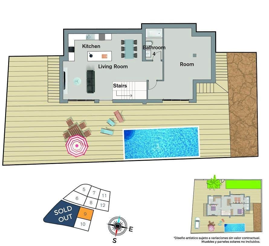 3 makuuhuone Huvila myytävänä paikassa Finestrat mukana uima-altaan 
autotalli - 650 000 € (Ref: 9424305)