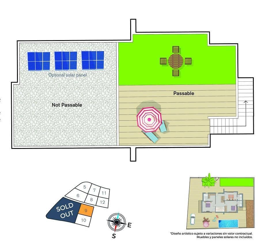 3 makuuhuone Huvila myytävänä paikassa Finestrat mukana uima-altaan 
autotalli - 650 000 € (Ref: 9424305)