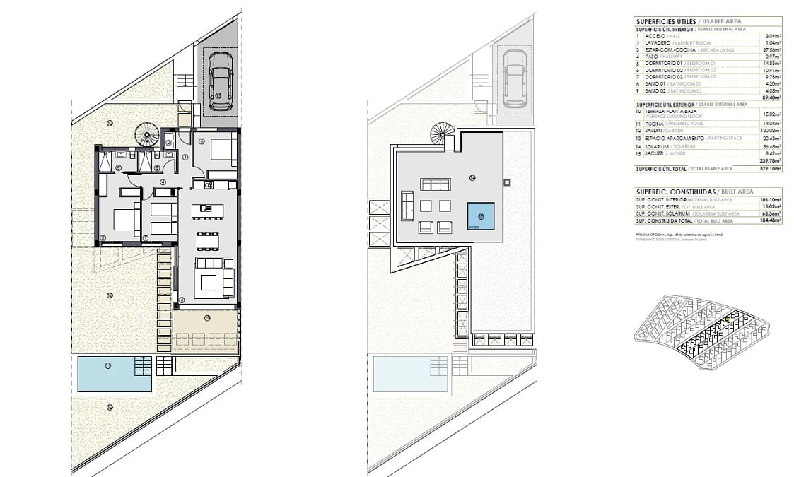 3 makuuhuone Huvila myytävänä paikassa Polop mukana 
autotalli - 540 000 € (Ref: 9461139)