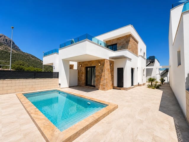 3 sypialnia Willa na sprzedaż w Polop z basenem garażem - 469 000 € (Ref: 9864054)
