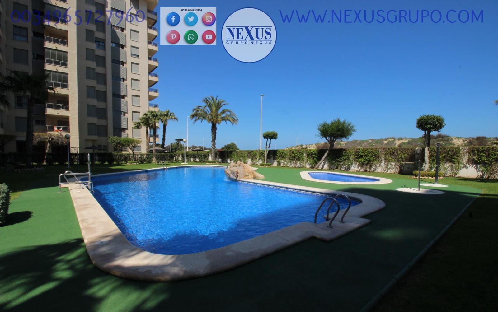 2 bedroom Apartment for sale in Guardamar del Segura with pool garage - € 270,000 (Ref: 9863462)