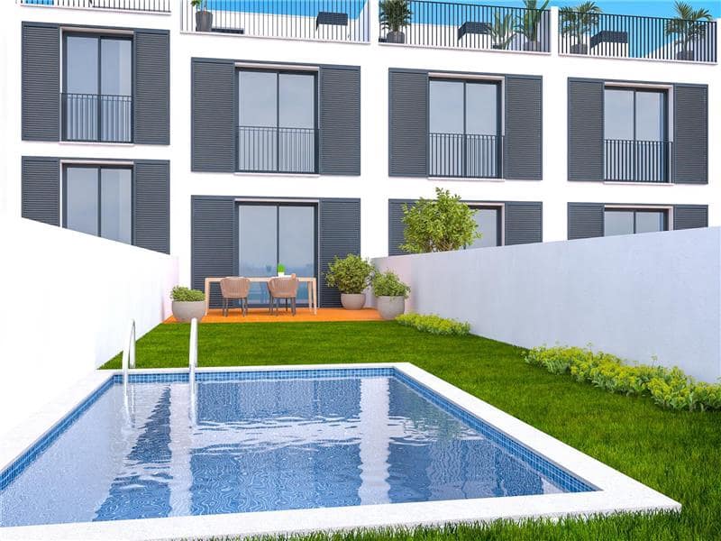 2 soveværelse Byhus til salg i Palma de Mallorca med swimmingpool - € 499.000 (Ref: 8571140)