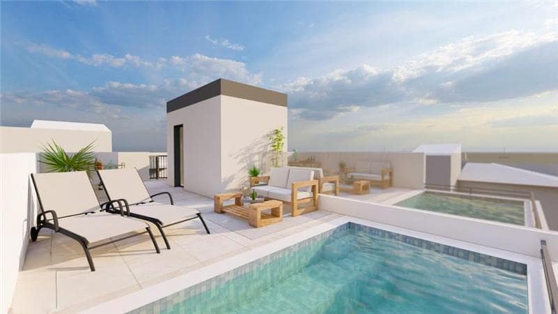 2 soverom Penthouse til salgs i Palma de Mallorca med svømmebasseng garasje - € 1 450 000 (Ref: 9191490)