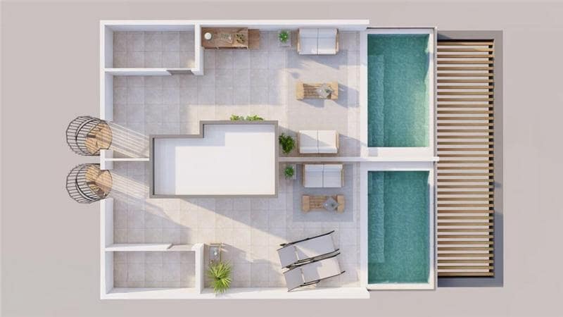 2 soverom Penthouse til salgs i Palma de Mallorca med svømmebasseng garasje - € 1 450 000 (Ref: 9191490)