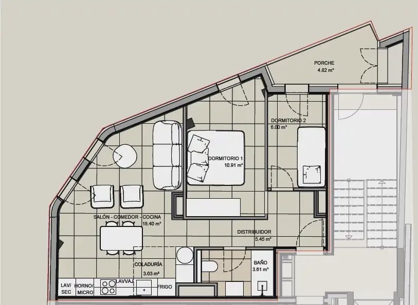 2 slaapkamer Flat te koop in Palma de Mallorca - € 425.000 (Ref: 9893374)