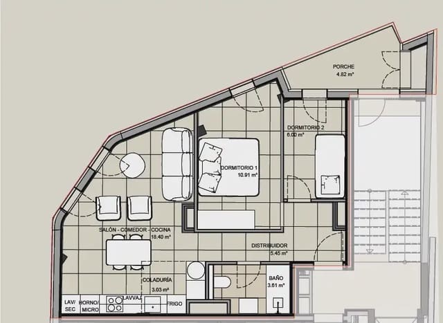 2 slaapkamer Flat te koop in Santa Catalina, Palma de Mallorca - € 425.000 (Ref: 9893374)