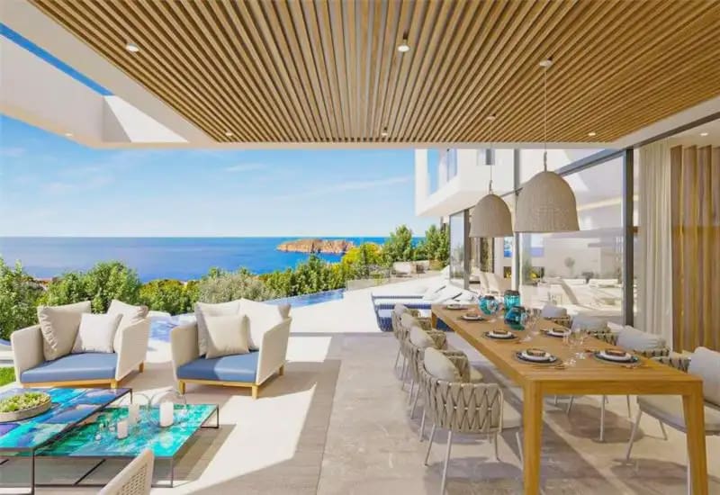 4 sypialnia Willa na sprzedaż w Santa Ponsa z basenem garażem - 9 890 000 € (Ref: 9893384)