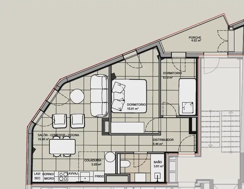 2 Zimmer Wohnung zu verkaufen in Palma de Mallorca - 425.000 € (Ref: 9893514)