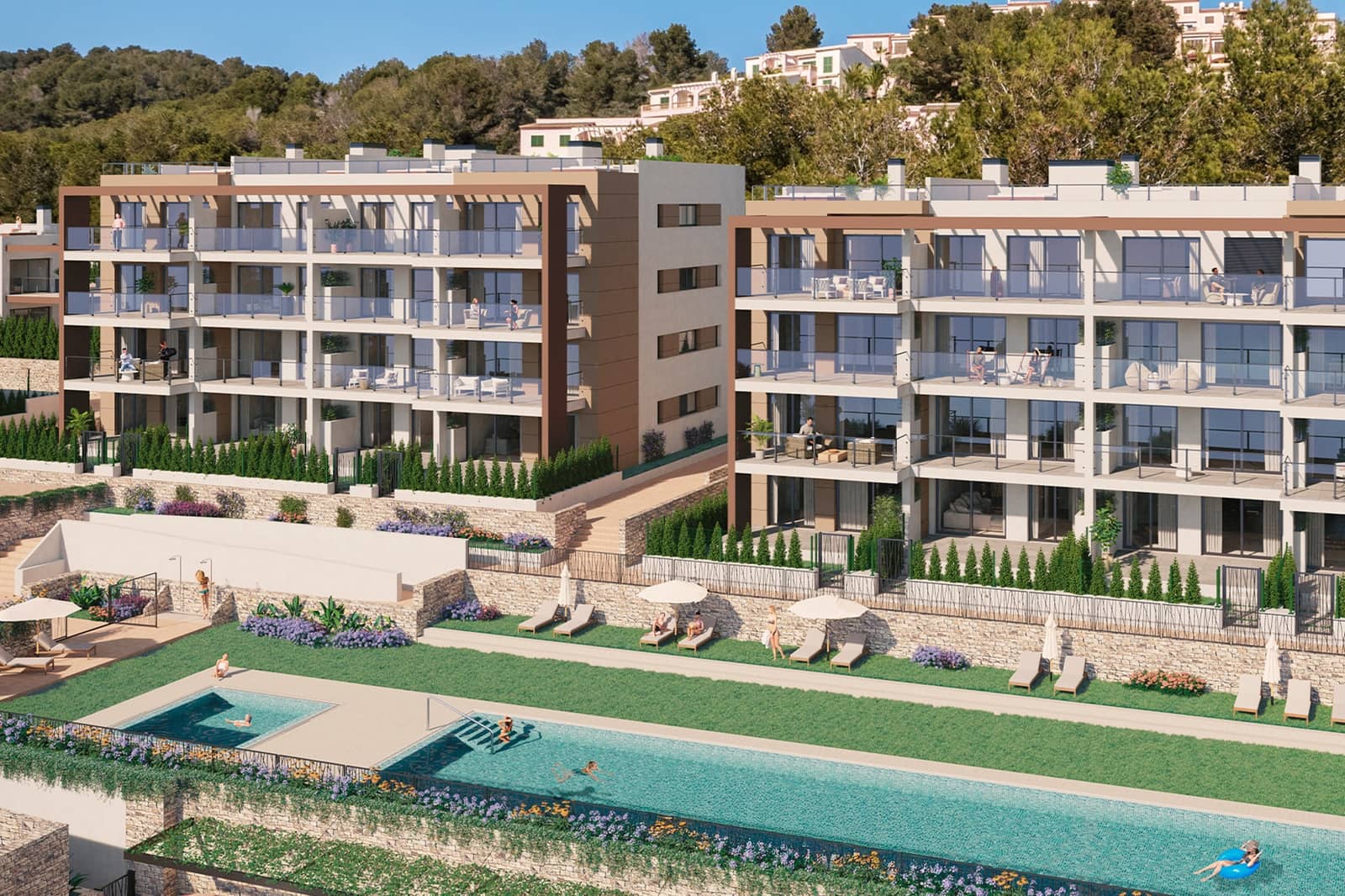 2 makuuhuone Huoneisto myytävänä paikassa Font de Sa Cala / Font de La Cala mukana uima-altaan - 545 000 € (Ref: 9729452)