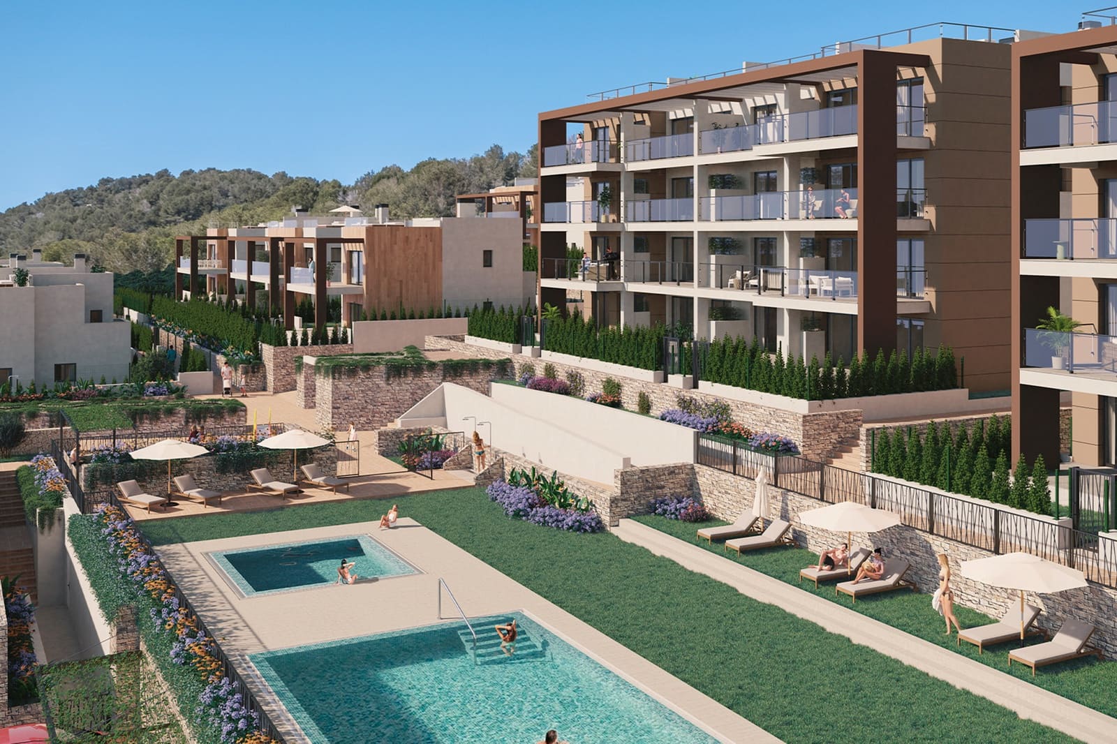 2 makuuhuone Huoneisto myytävänä paikassa Font de Sa Cala / Font de La Cala mukana uima-altaan - 545 000 € (Ref: 9729452)