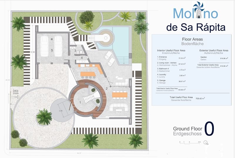 3 soveværelse Villa til salg i Sa Rapita / La Rapita med swimmingpool garage - € 1.730.000 (Ref: 8332962)