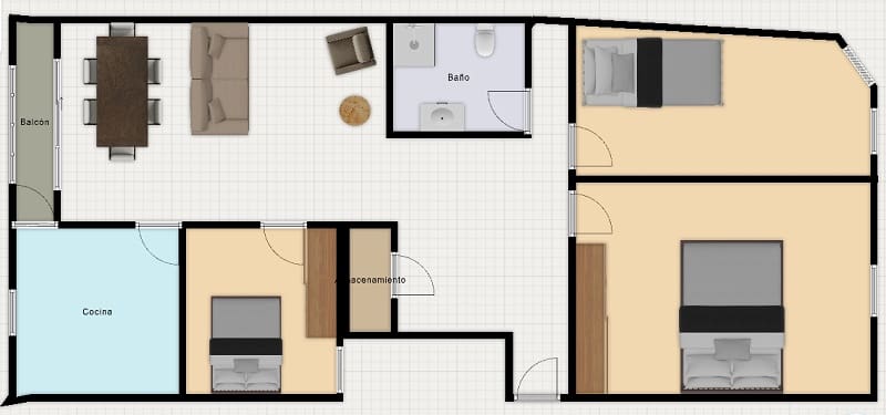 3 camera da letto Appartamento in vendita in Palma de Mallorca - 339.000 € (Rif: 9813496)