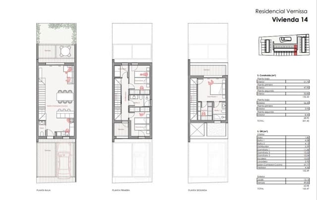3 chambre Maison de Ville à vendre à Centro Urbano, Dénia avec piscine - 395 000 € (Ref: 8493358)