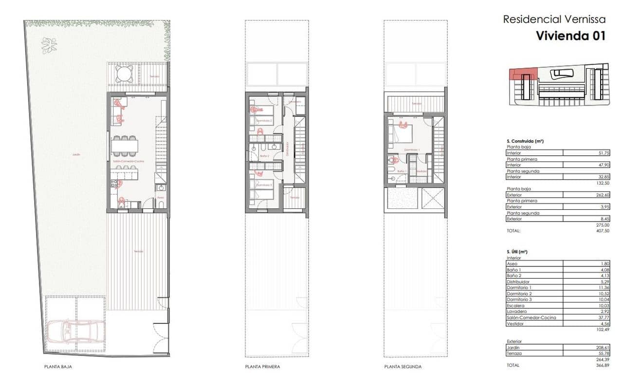 3 soveværelse Byhus til salg i Denia med swimmingpool - € 595.000 (Ref: 8556649)
