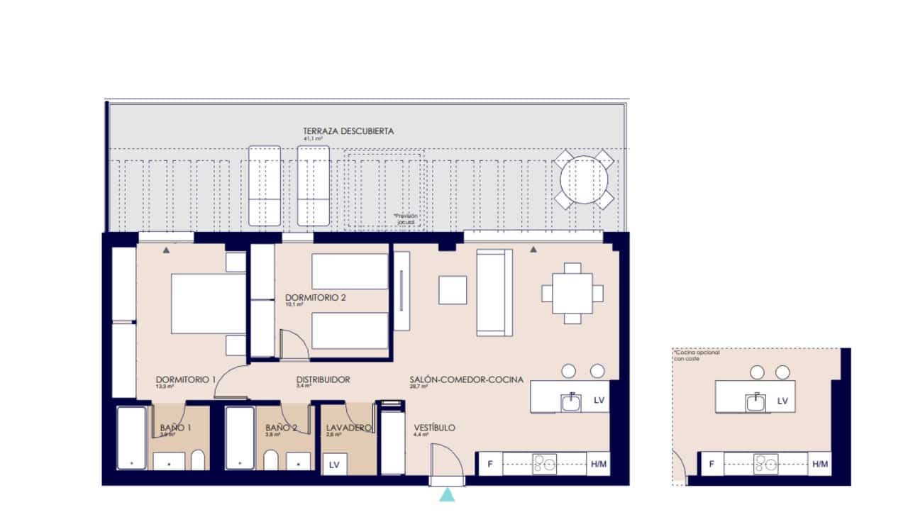 2 soverom Leilighet til salgs i Denia med svømmebasseng - € 338 000 (Ref: 9095043)