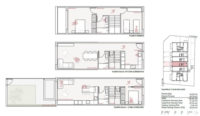 3 soveværelse Rækkehus til salg i Gata de Gorgos - € 279.000 (Ref: 9163481)
