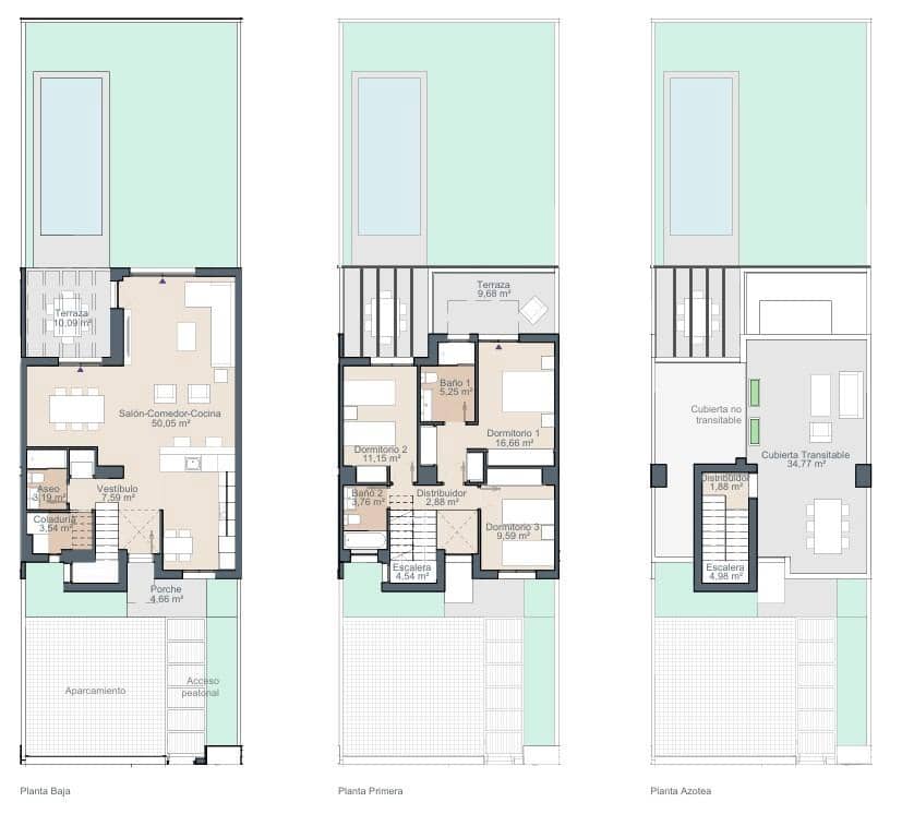 3 slaapkamer Rijtjeshuis te koop in Palma de Mallorca met zwembad - € 1.145.000 (Ref: 9431031)