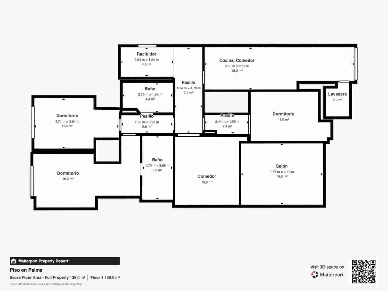 Piso de 3 habitaciones en Palma de Mallorca en venta con piscina garaje - 764.000 € (Ref: 9788351)