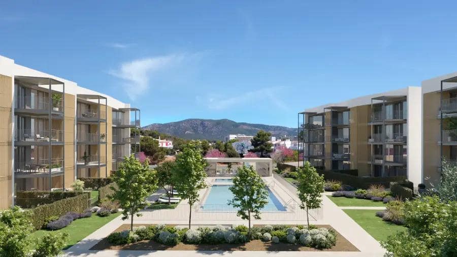 Piso de 2 habitaciones en Palmanova en venta con piscina garaje - 596.000 € (Ref: 9975372)