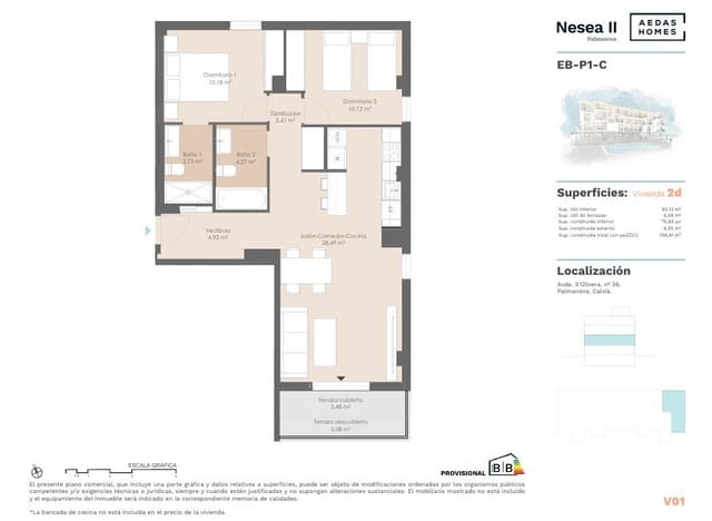 2 soveværelse Lejlighed til salg i Palmanova, Calvià med swimmingpool garage - € 560.000 (Ref: 9975374)