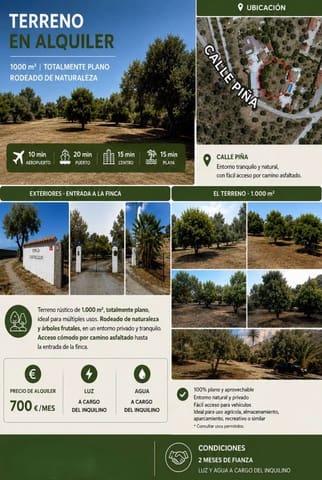 Solar/Parcela en Alhaurín de la Torre en alquiler - 700 € (Ref: 10048696)