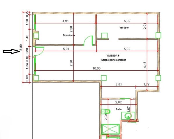 2 soverom Loft til salgs i Huelin, Málaga by - € 350 000 (Ref: 9564292)