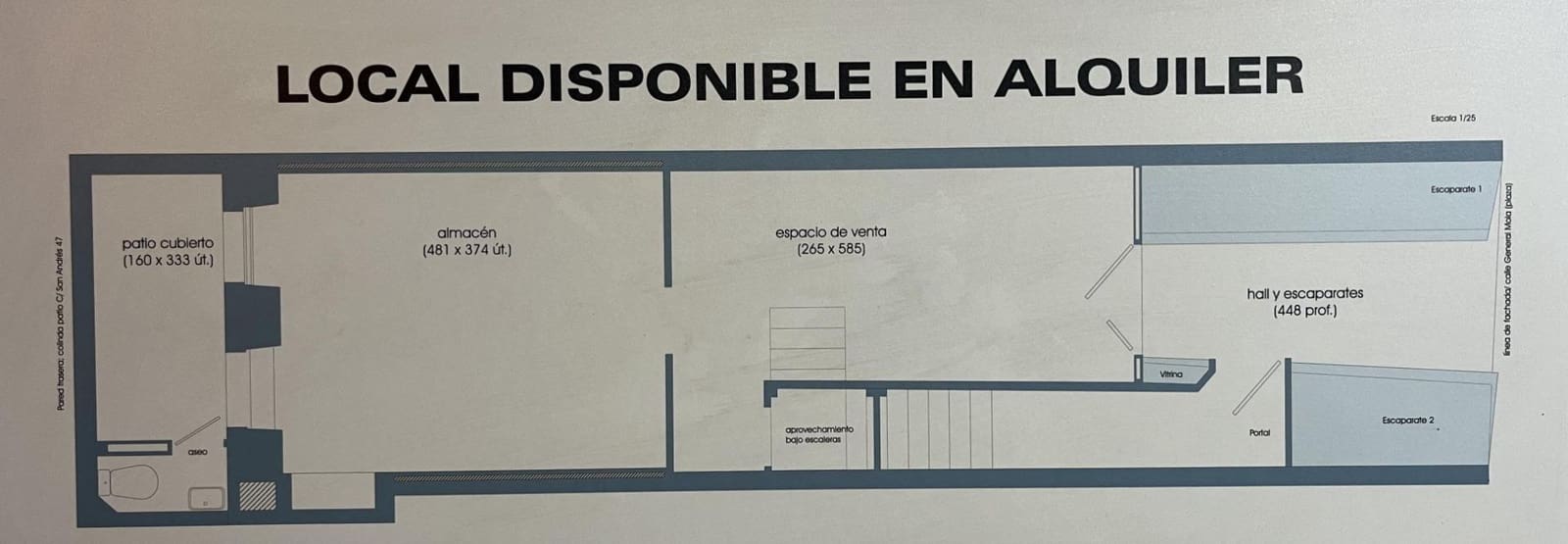 Commercial for rent in A Coruna city - € 1,300 (Ref: 9185805)