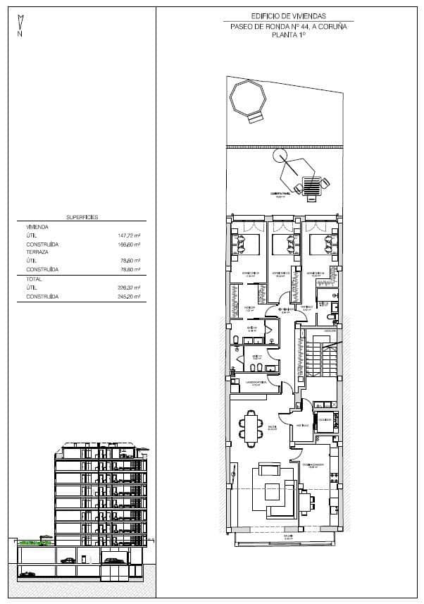 3 bedroom Flat for sale in A Coruna city with garage - € 1,025,000 (Ref: 9185813)