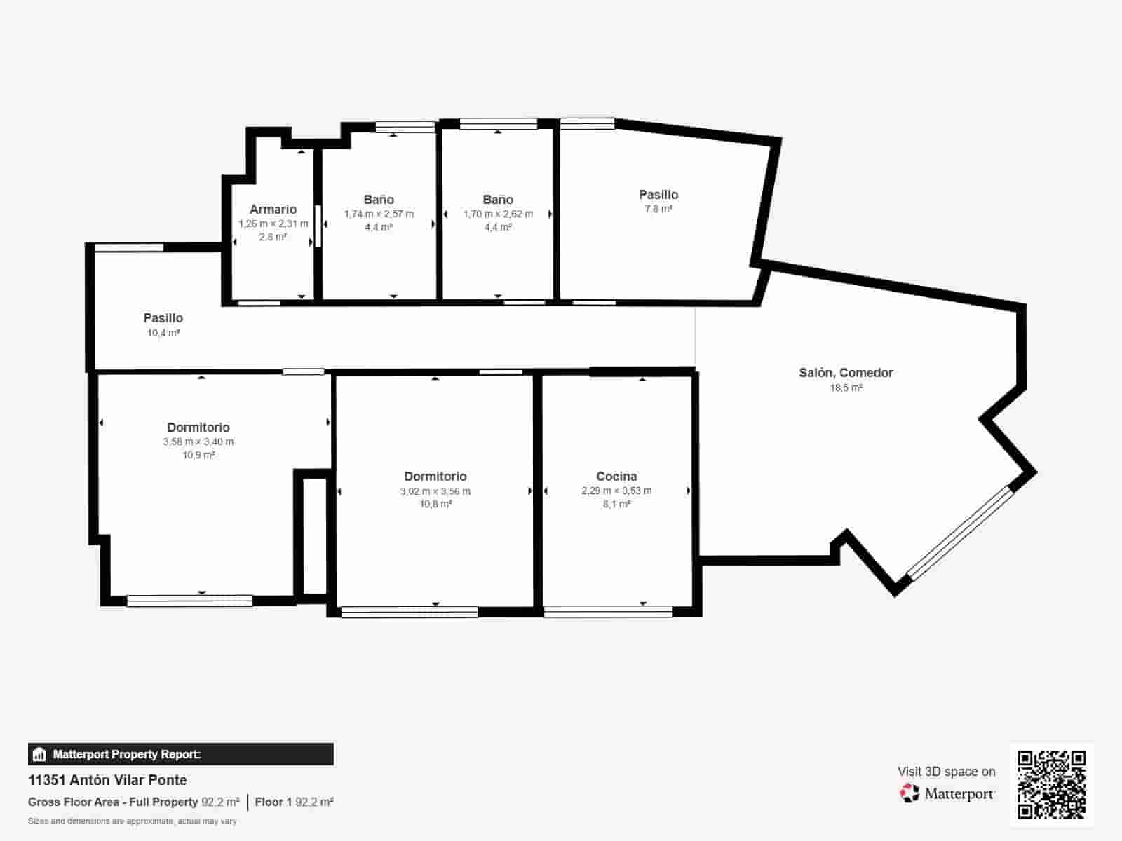 3 Zimmer Wohnung zu verkaufen in A Coruna Stadt - 430.000 € (Ref: 9456474)