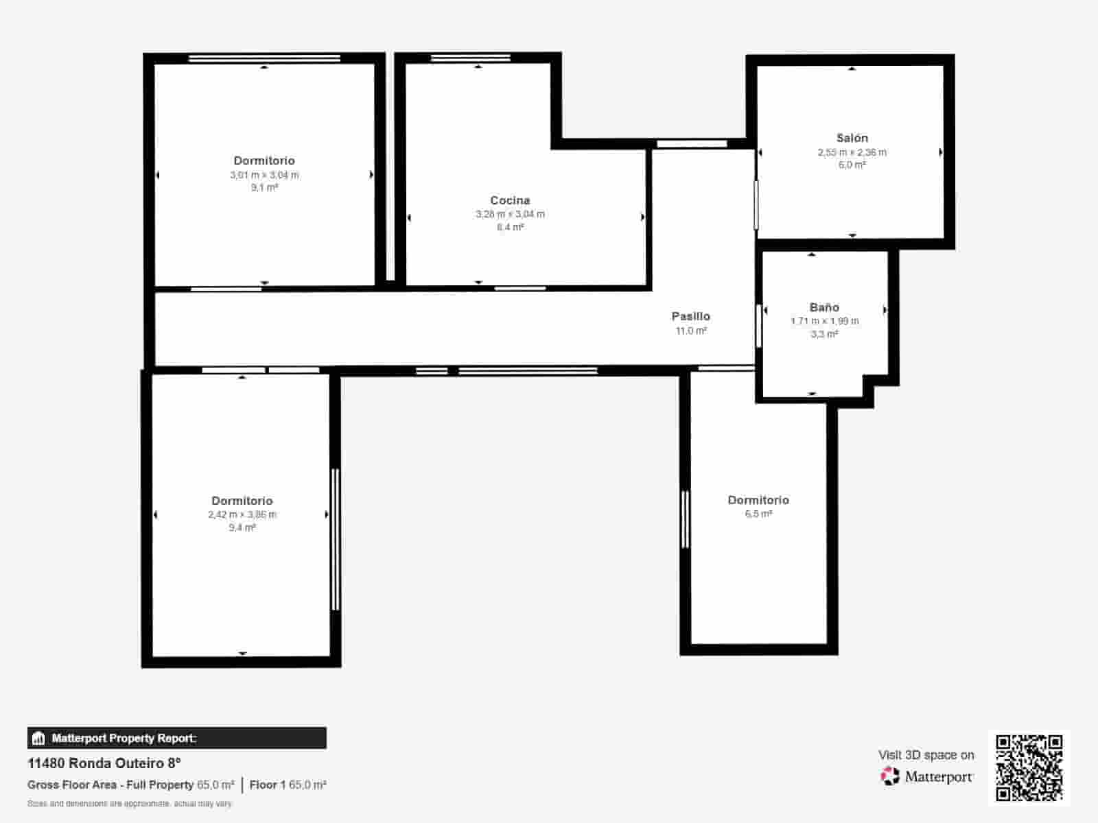 3 makuuhuone Asunto myytävänä paikassa A Coruna kaupunki - 150 000 € (Ref: 9963230)