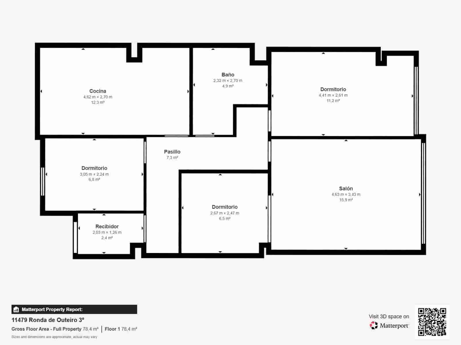 3 sovrum Lägenhet till salu i A Coruna stad - 190 000 € (Ref: 9963232)