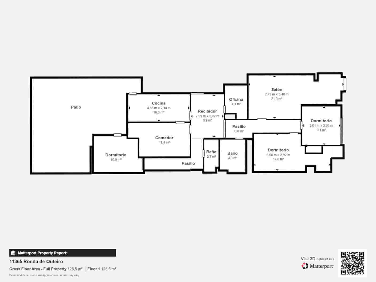 5 slaapkamer Flat te koop in A Coruna stad - € 265.000 (Ref: 9998911)