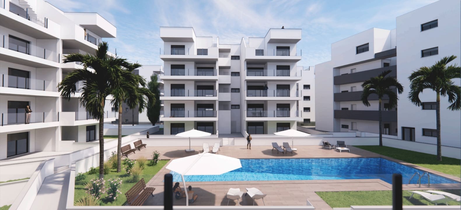 2 chambre Appartement à vendre à Los Narejos avec piscine garage - 219 000 € (Ref: 8510460)