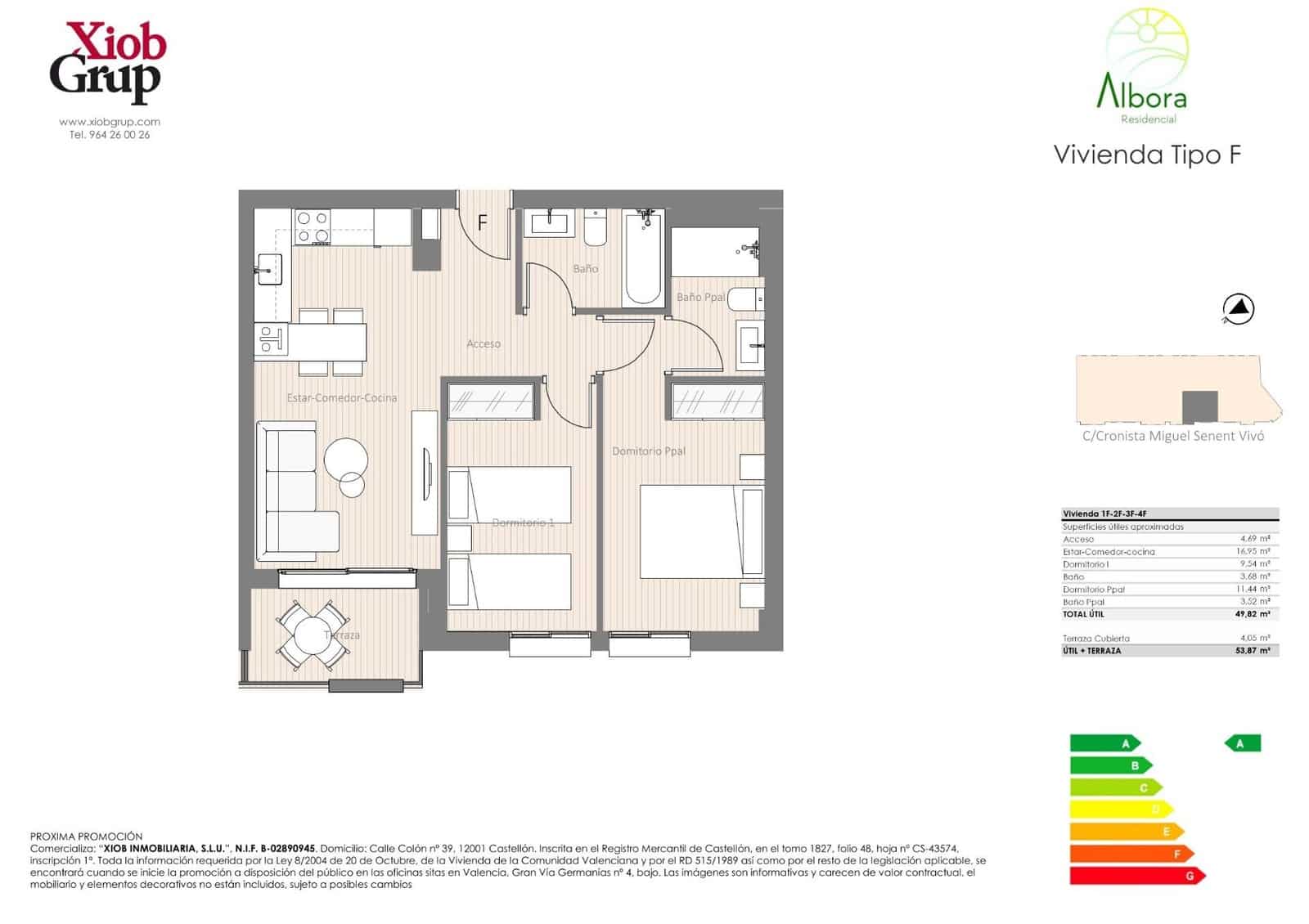 2 soverom Leilighet til leie i Alboraya / Alboraia - € 1 350 (Ref: 10059265)