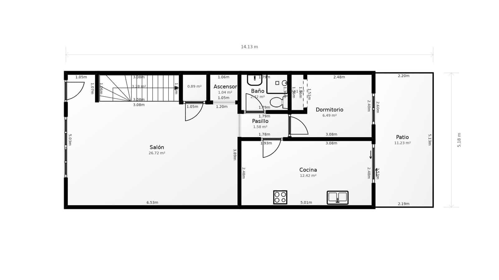 4 soverom Rekkehus til salgs i Castello de la Plana med svømmebasseng - € 450 000 (Ref: 9129848)