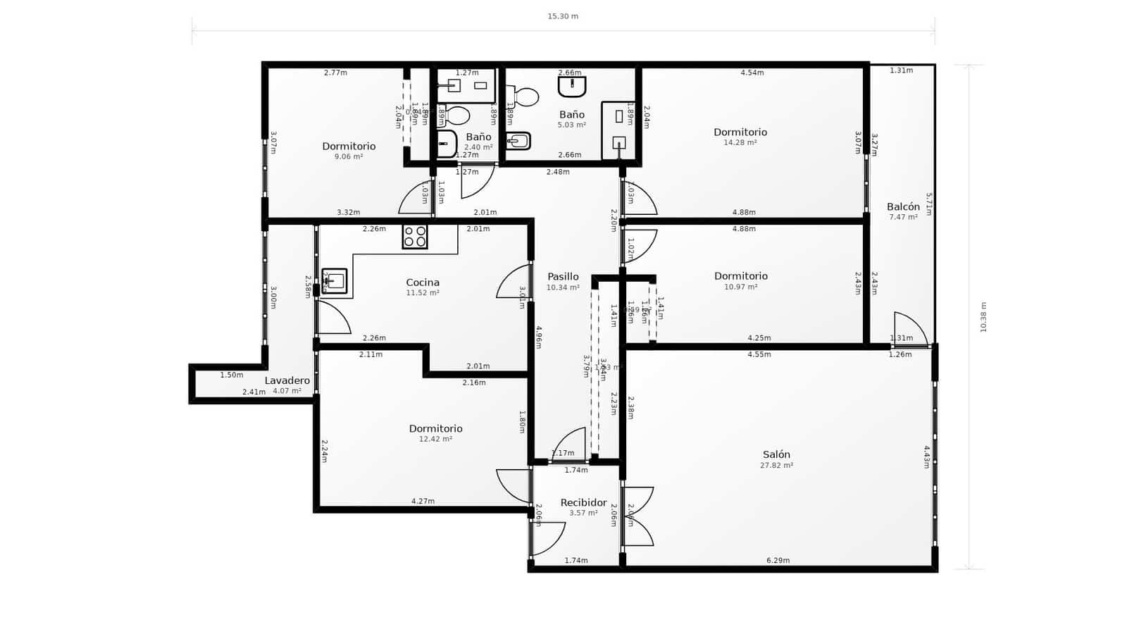 4 soveværelse Lejlighed til salg i Castello de la Plana med garage - € 180.000 (Ref: 9255386)