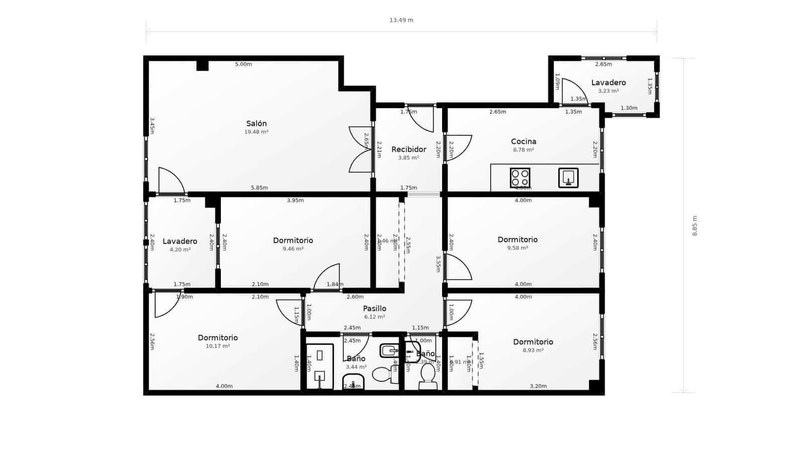 4 bedroom Flat for sale in Burriana / Borriana - € 154,000 (Ref: 9344901)