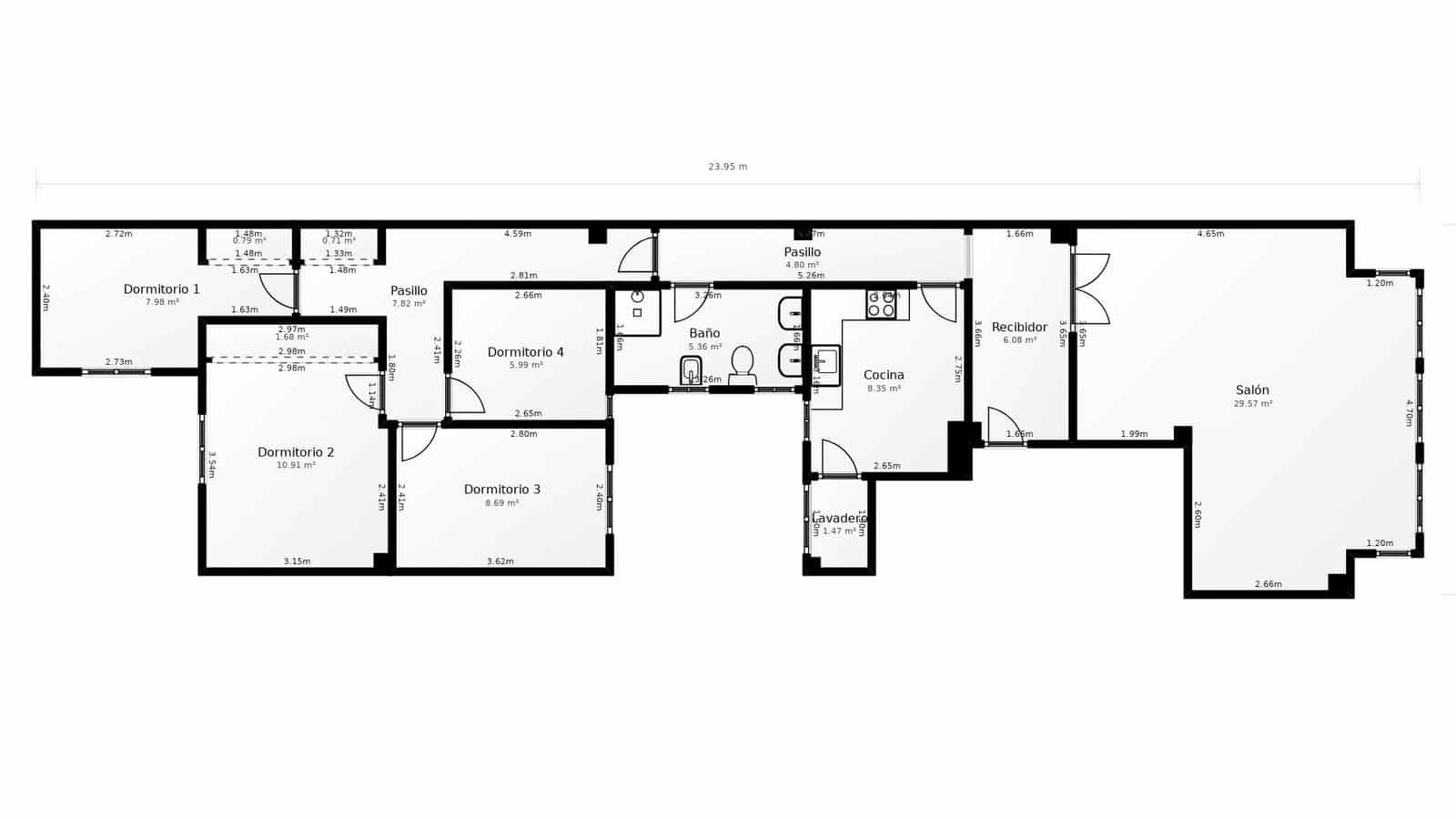 4 slaapkamer Flat te koop in Castello de la Plana - € 170.000 (Ref: 9355947)