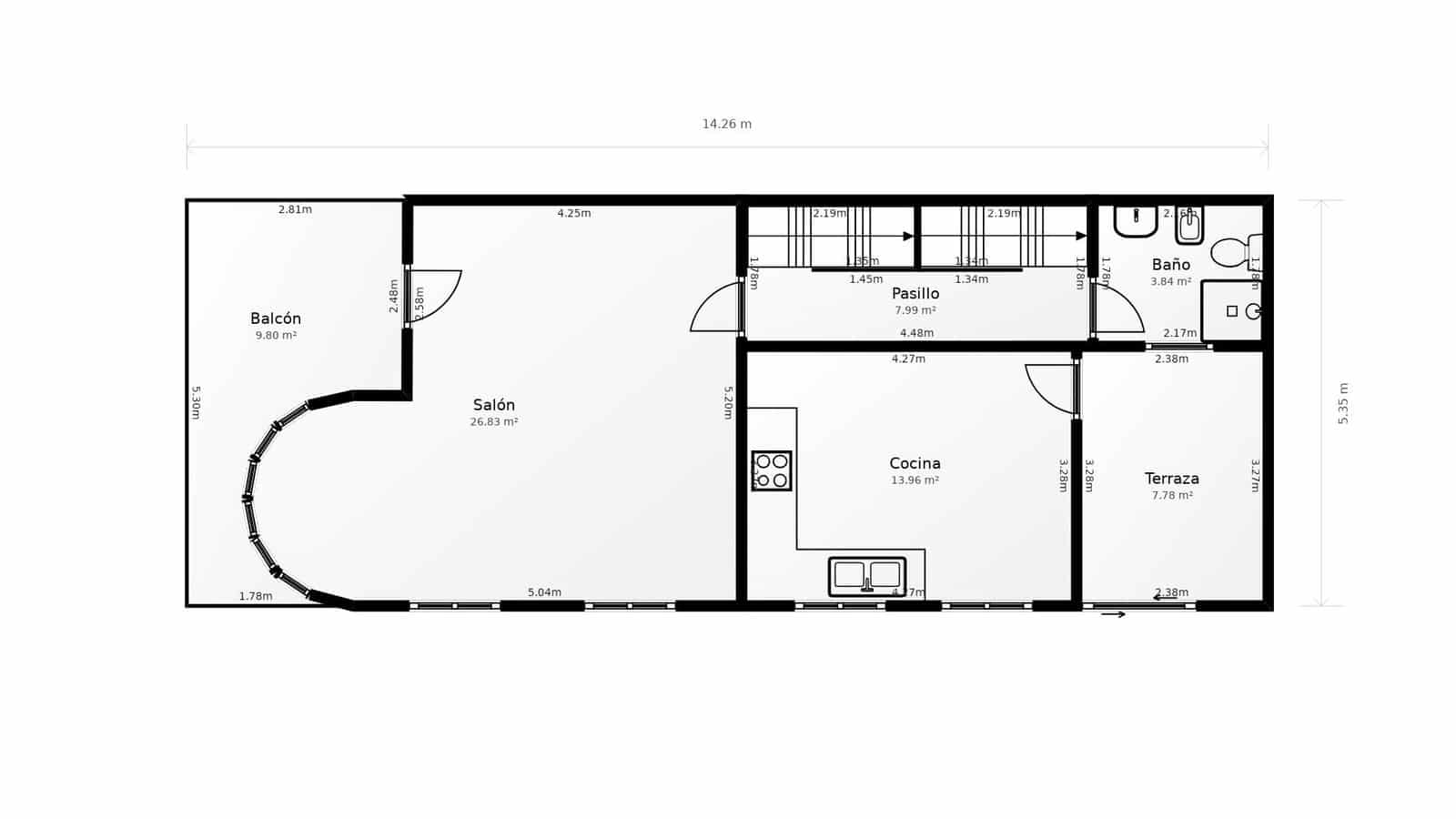 5 makuuhuone Rivitalo myytävänä paikassa La Pobla Tornesa mukana 
autotalli - 220 000 € (Ref: 9375411)