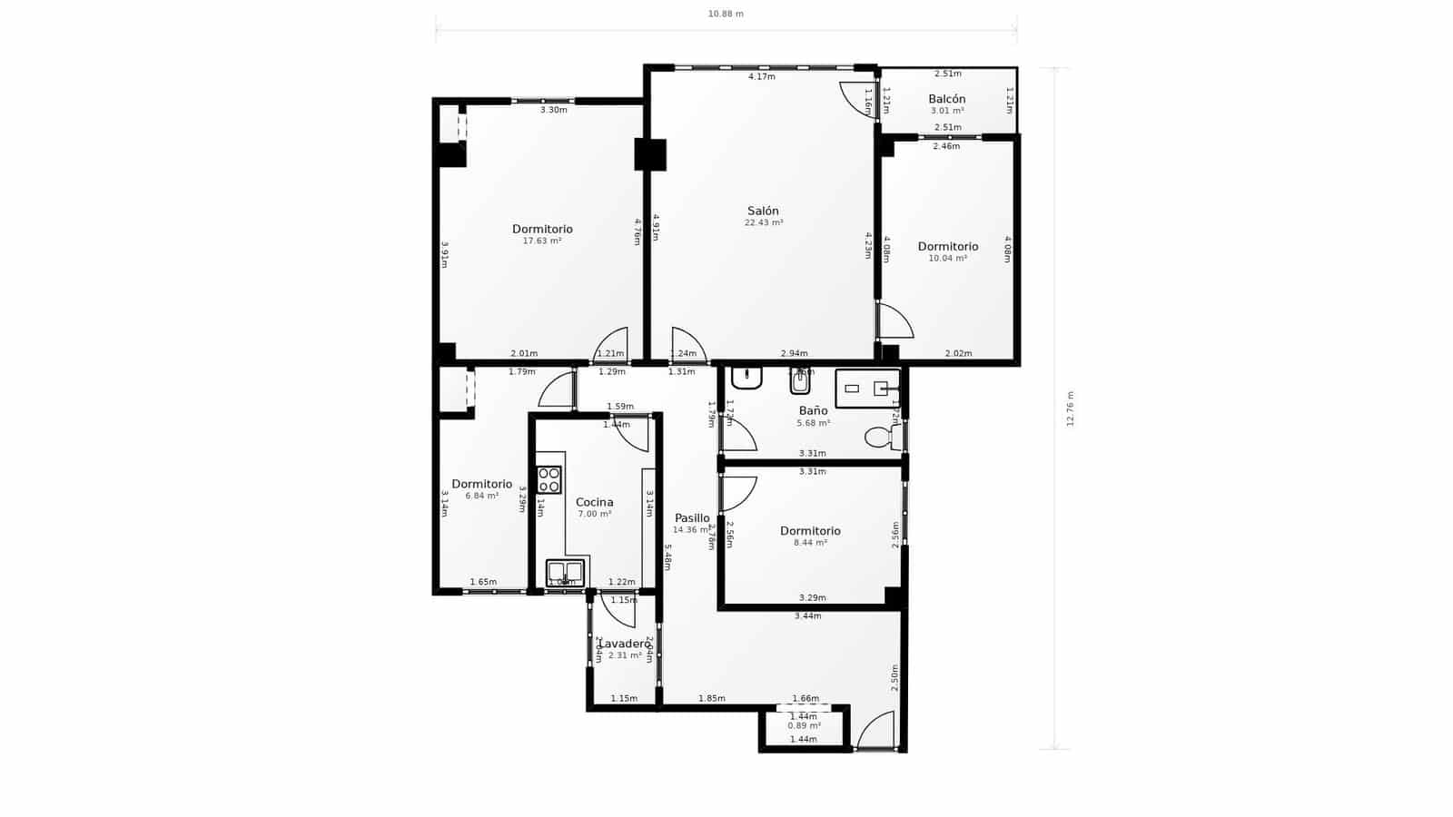 4 soverom Leilighet til salgs i Castello de la Plana - € 139 000 (Ref: 9449416)