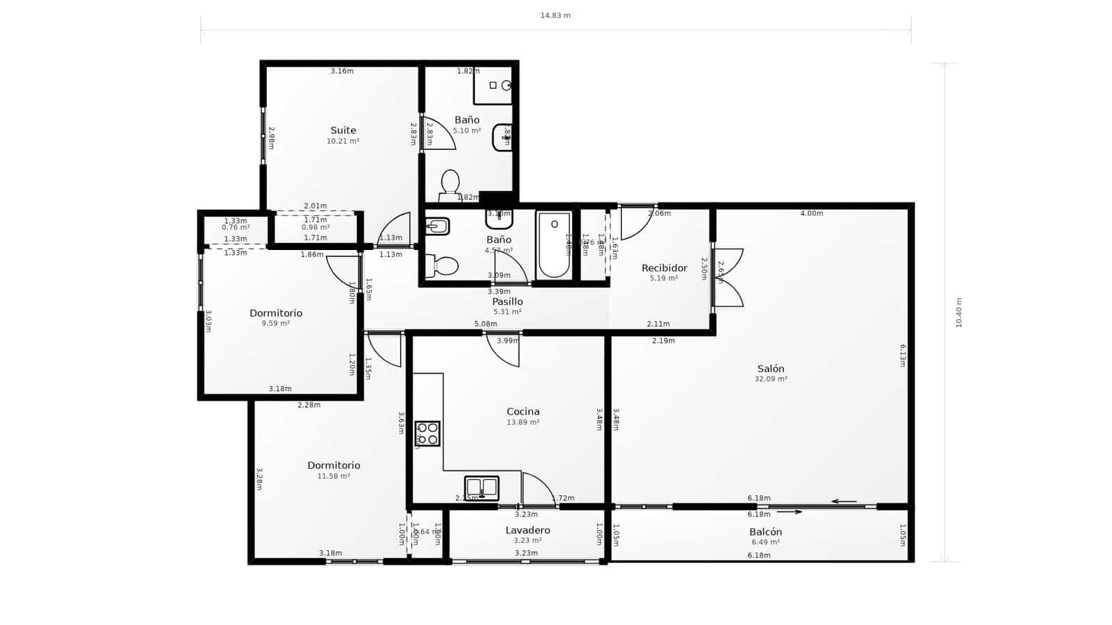 3 Zimmer Wohnung zu verkaufen in Castello de la Plana mit Pool - 230.000 € (Ref: 9513496)