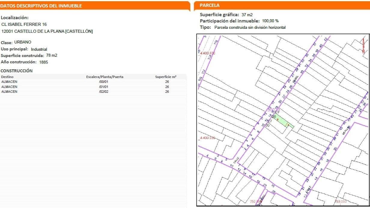 Terreno para Construção para venda em Castello de la Plana - 35 000 € (Ref: 9806563)