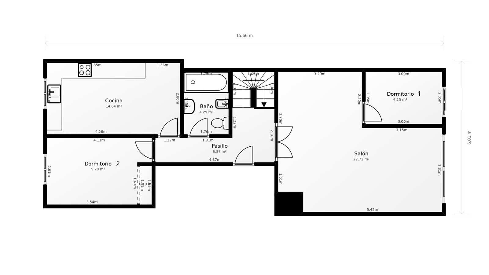 4 soveværelse Penthouse til salg i Castello de la Plana - € 300.000 (Ref: 9920539)