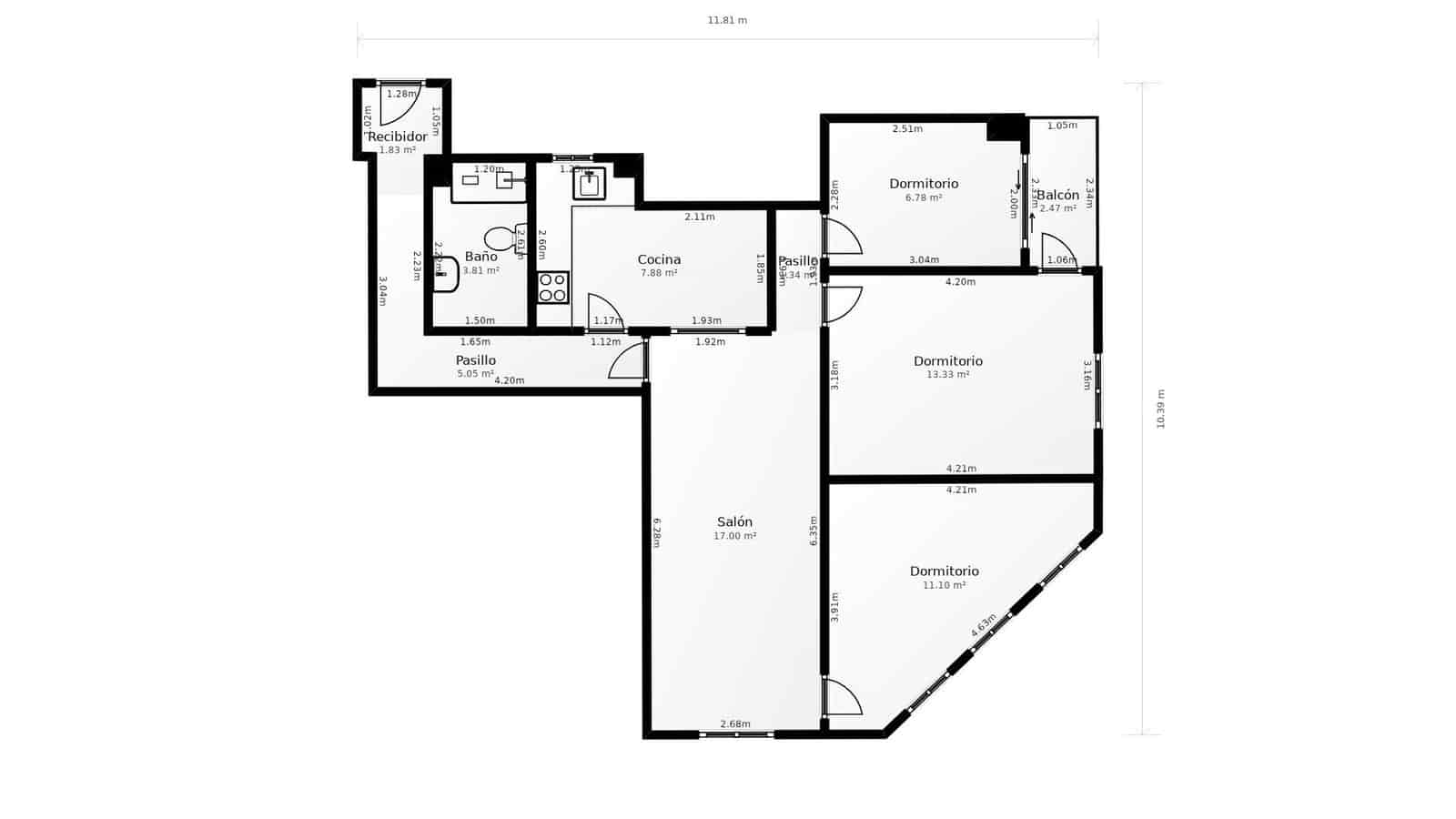 Piso de 3 habitaciones en Castelló de la Plana en venta con garaje - 205.000 € (Ref: 9929486)