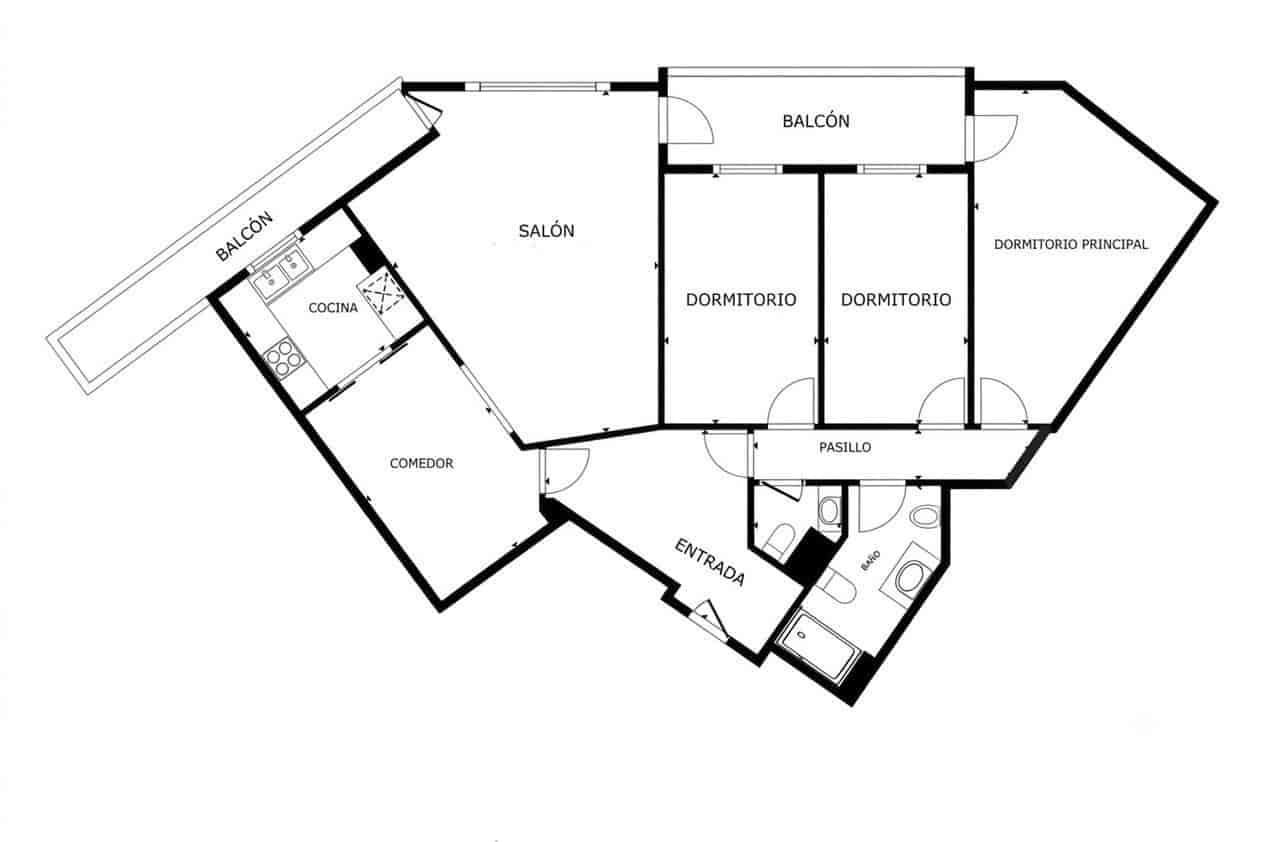 3 bedroom Flat for sale in Valencia city - € 330,000 (Ref: 9934303)
