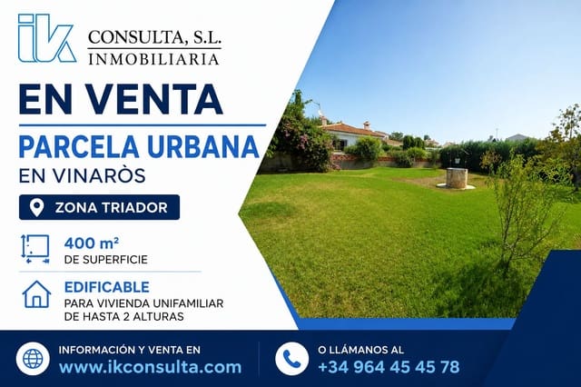 Bouwgrond te koop in Vinaròs - € 100.000 (Ref: 10044226)